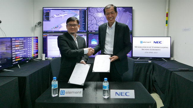 Mou Signing Ceremony between G Element and NEC Asia Pacific
