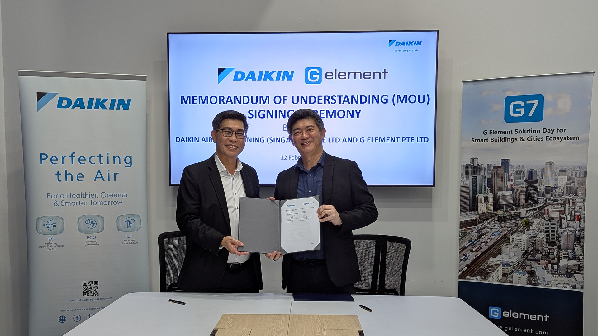 Daikin and G Element Sign MOU