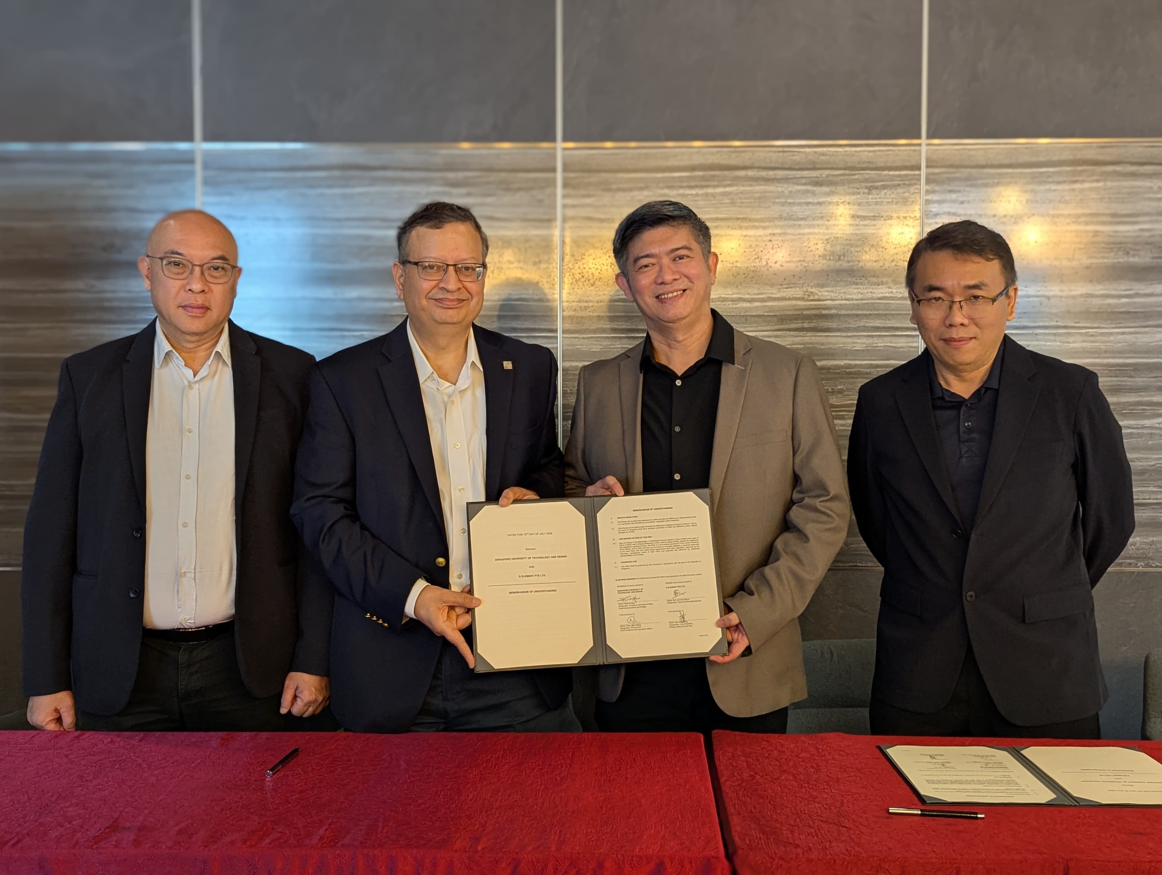 SUTD and G Element Sign MOU